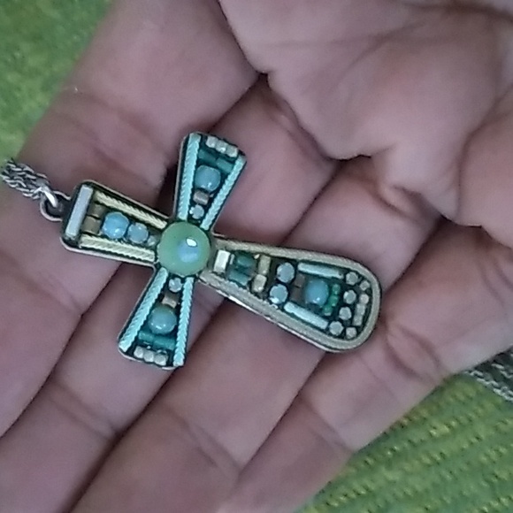 Vintage Ayala Bar Cross Pendant Necklace - Picture 2 of 8